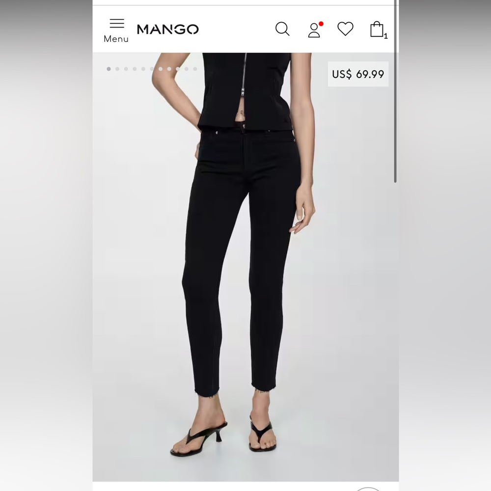 Mango Skinny Cropped Jeans